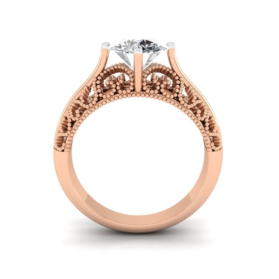 Vintage Whisper Solitaire Ring