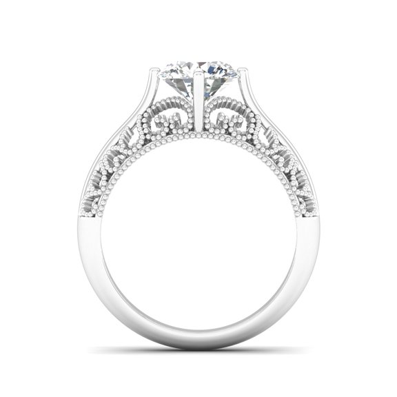 Vintage Whisper Solitaire Ring