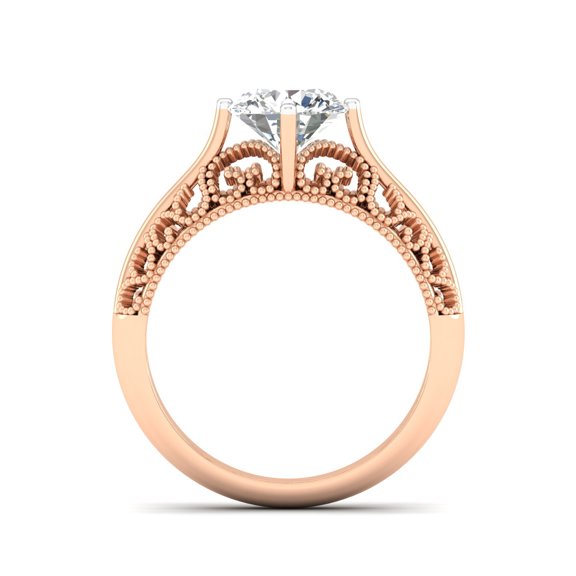 Vintage Whisper Solitaire Ring