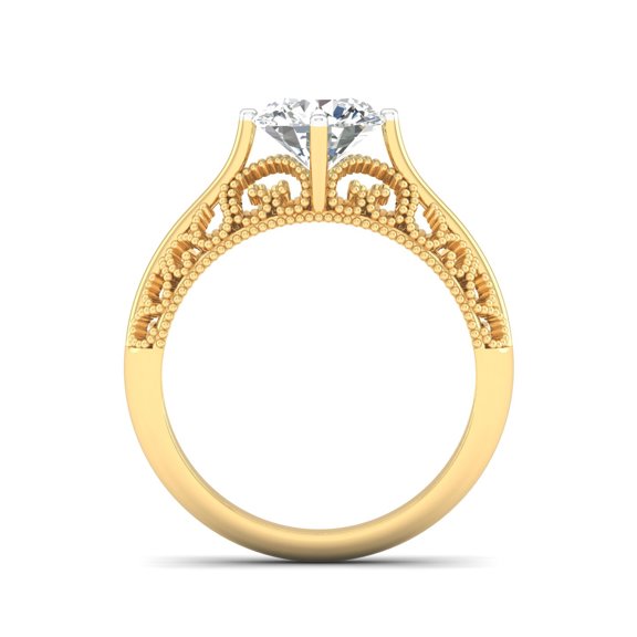 Vintage Whisper Solitaire Ring