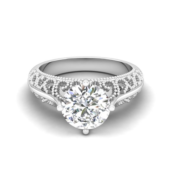 Vintage Whisper Solitaire Ring