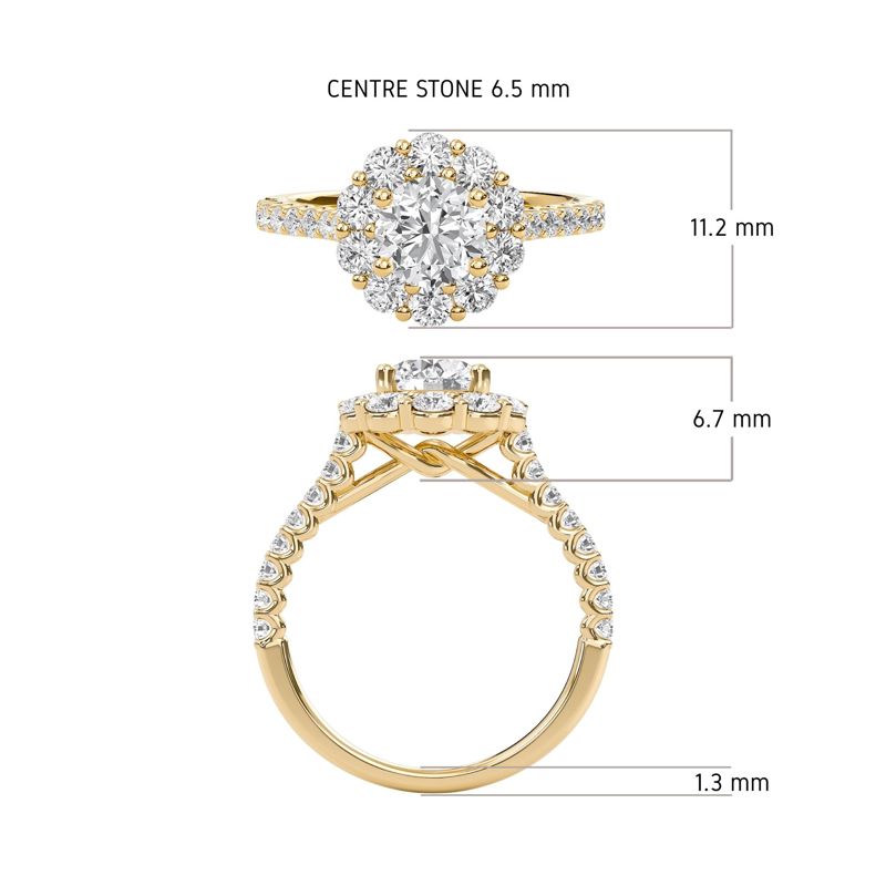 Radiant Halo Ring