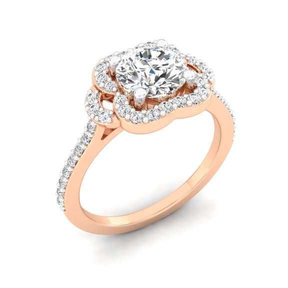 Flourish Halo Ring