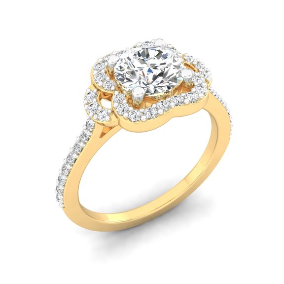 Flourish Halo Ring