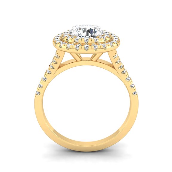 Luminosa Double Halo Ring