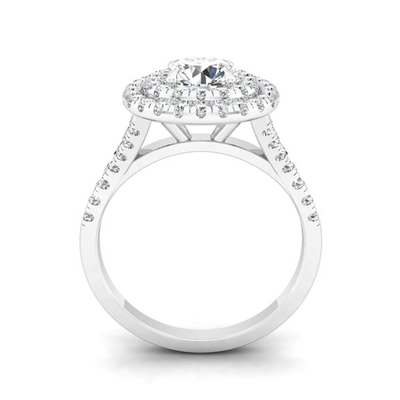 Luminosa Double Halo Ring