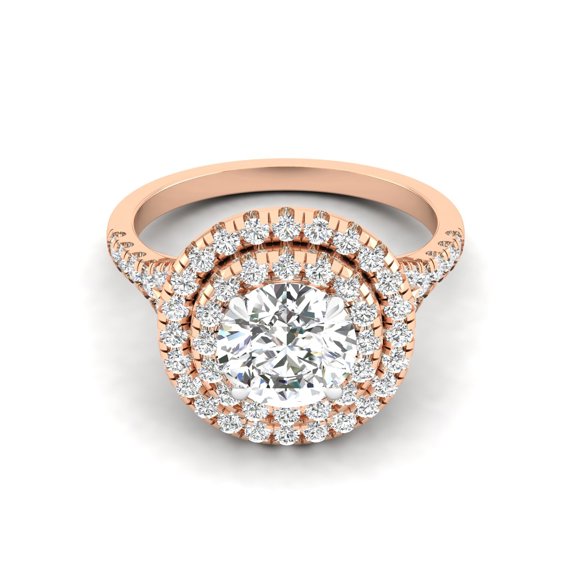 Luminosa Double Halo Ring