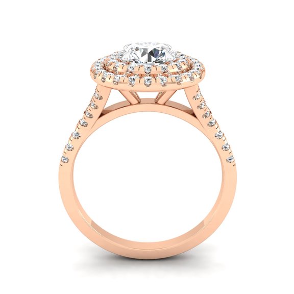 Luminosa Double Halo Ring