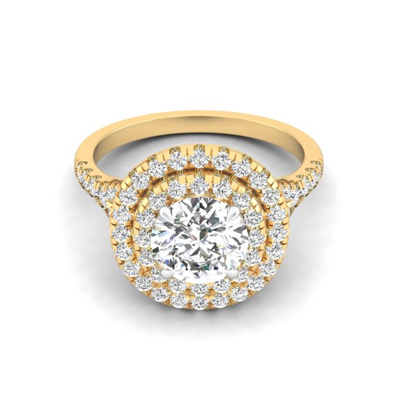 Luminosa Double Halo Ring