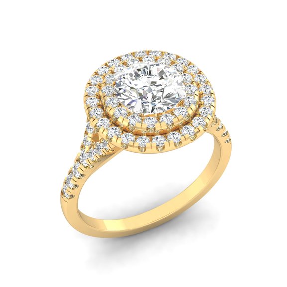 Luminosa Double Halo Ring