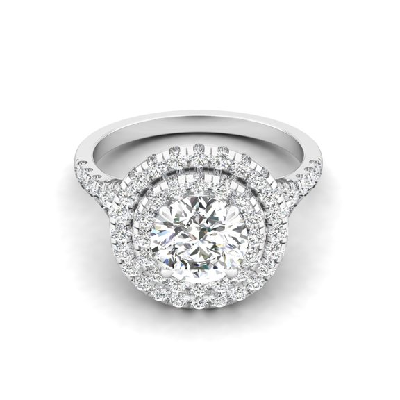 Luminosa Double Halo Ring