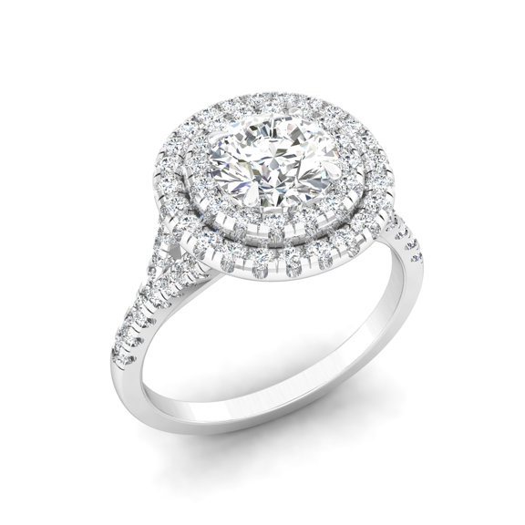 Luminosa Double Halo Ring