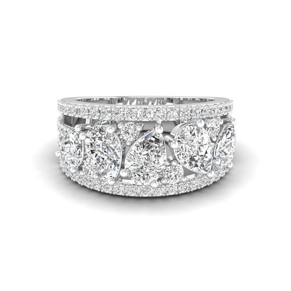 Pear Cascade Ring
