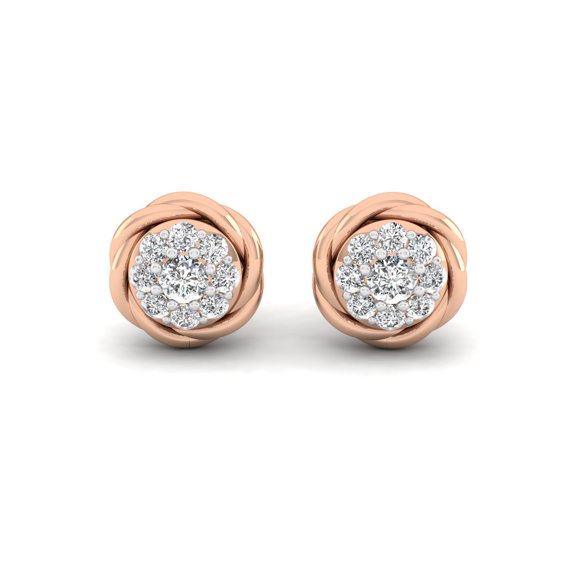 Intertwined Sparkle Studs