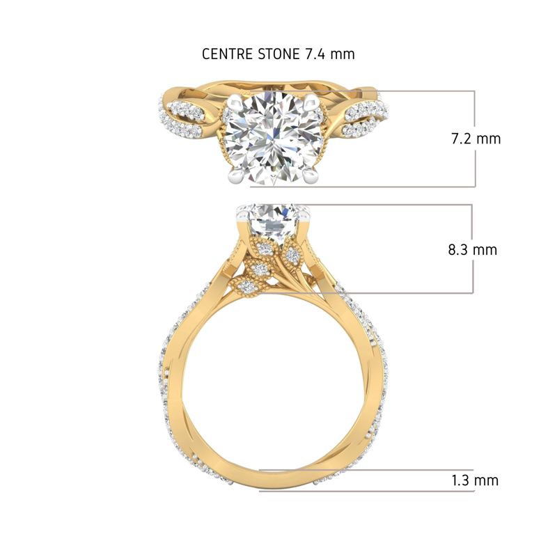 Ivy Solitaire Ring
