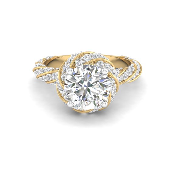 Illume Solitaire Halo Ring