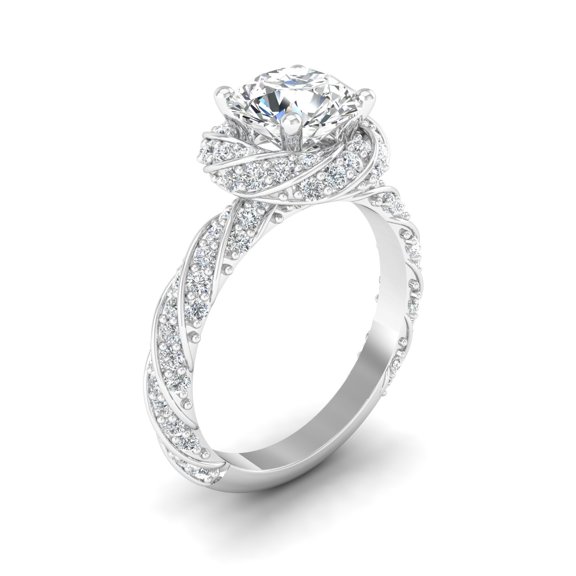 Illume Solitaire Halo Ring