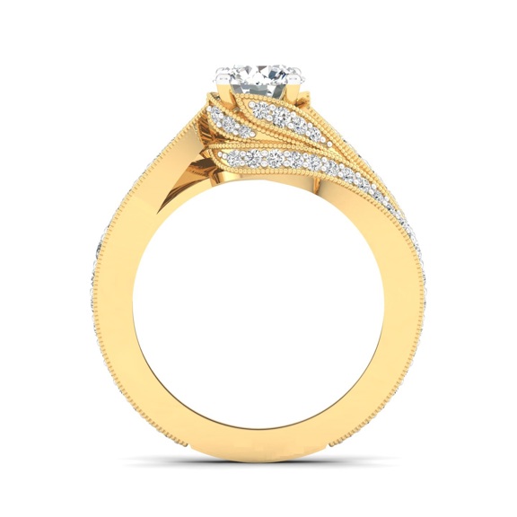 Luminous Swirl Ring