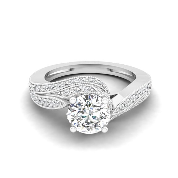 Luminous Swirl Ring