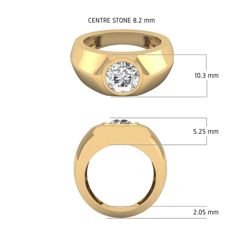 Ironclad Solitaire Ring