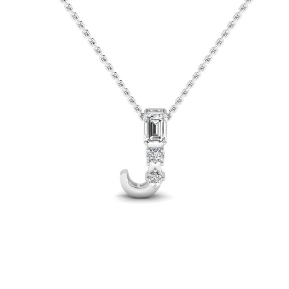 "J" Alphabet Pendant