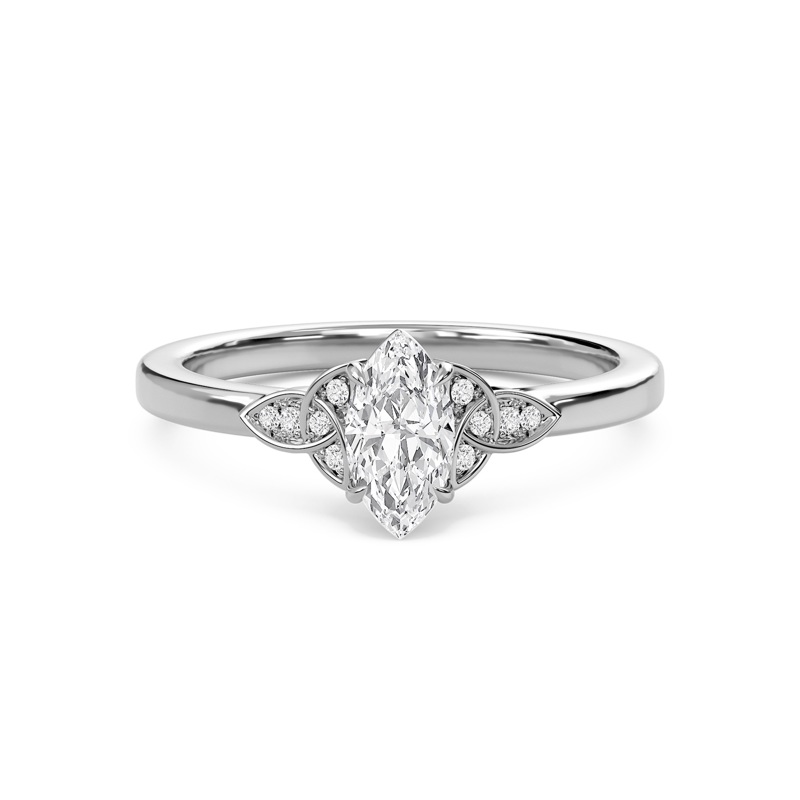 Marquise Dazzling Cluster Engagement Ring
