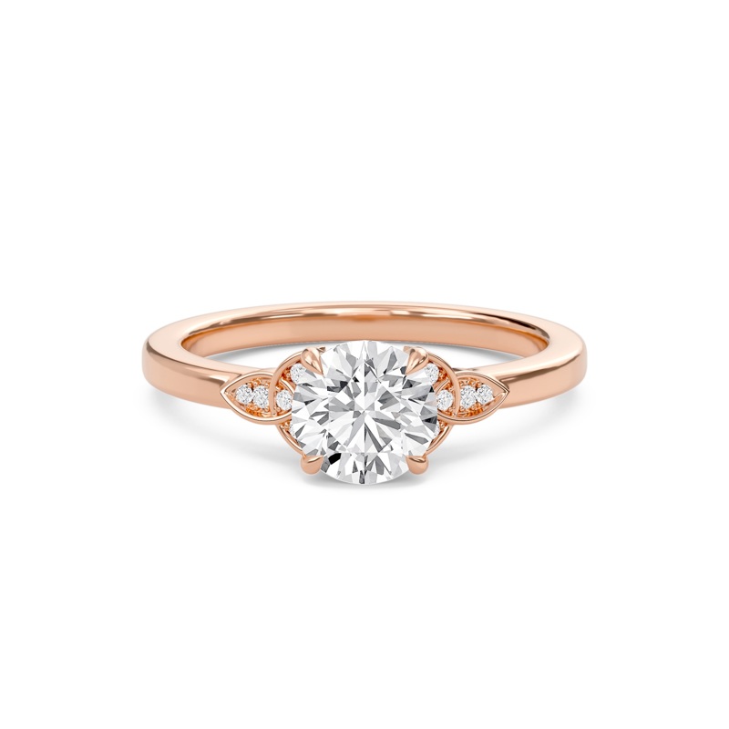 Round Dazzling Cluster Engagement Ring