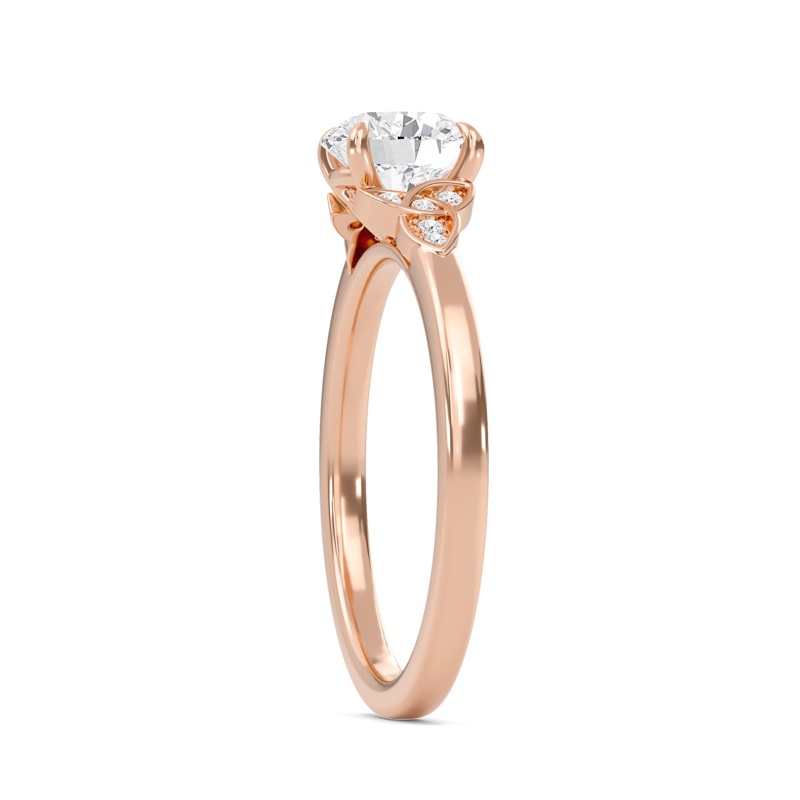 Round Dazzling Cluster Engagement Ring