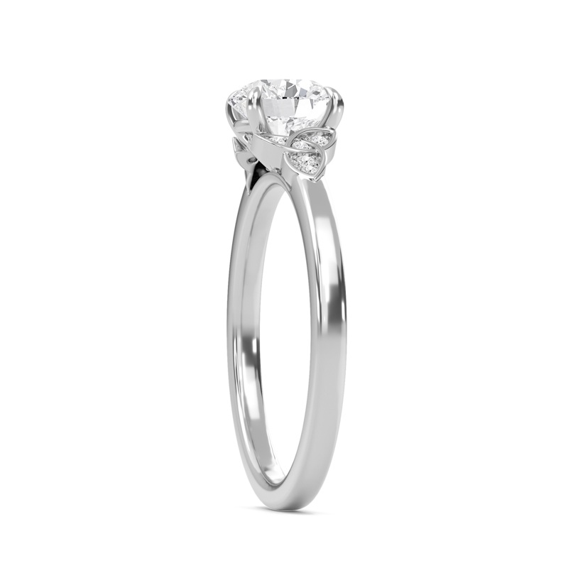 Round Dazzling Cluster Engagement Ring