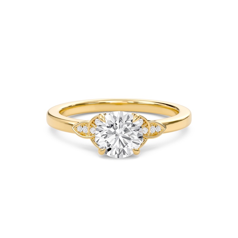 Round Dazzling Cluster Engagement Ring