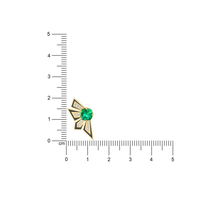 Epitome Luxe Labs Verdant Noir Wings in 14kt Yellow Gold