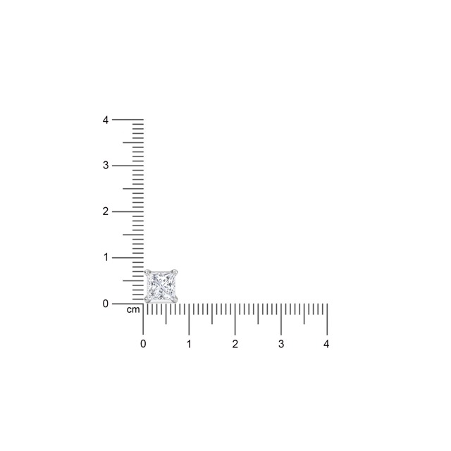 4 Prong Classic Princess Stud