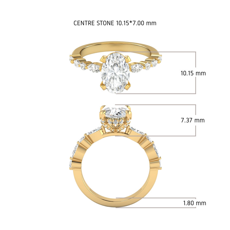 Hidden Halo Ring