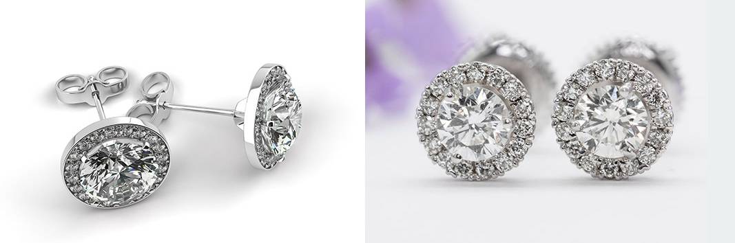 Halo Stud Earrings